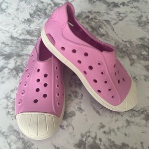 CROCS - Pink Shoes Size  J1.